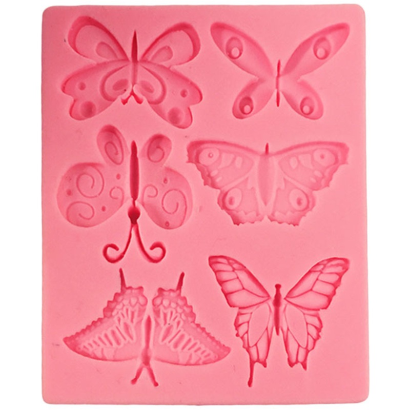 Butterfly Silicone Mold 6 Cavity