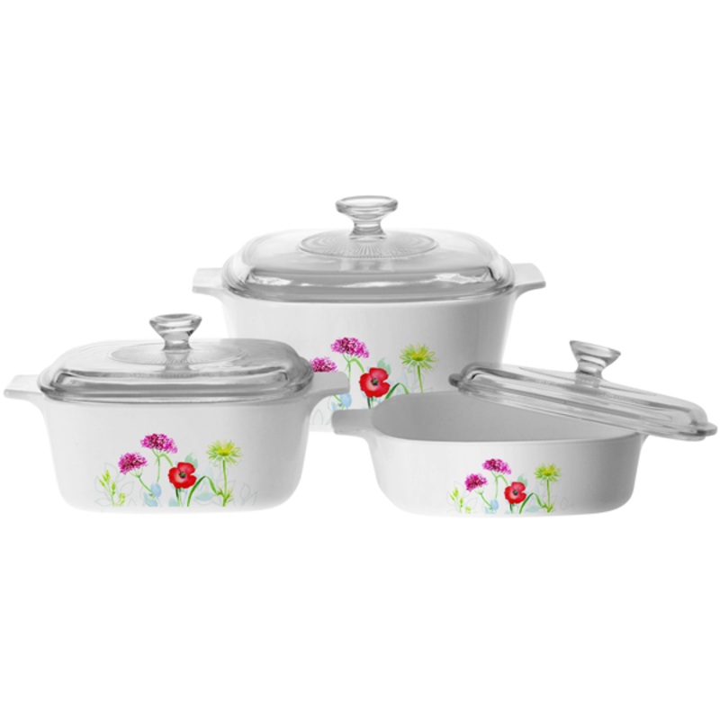 Corningware 6 Pcs Casserole Set - Daisy Feild