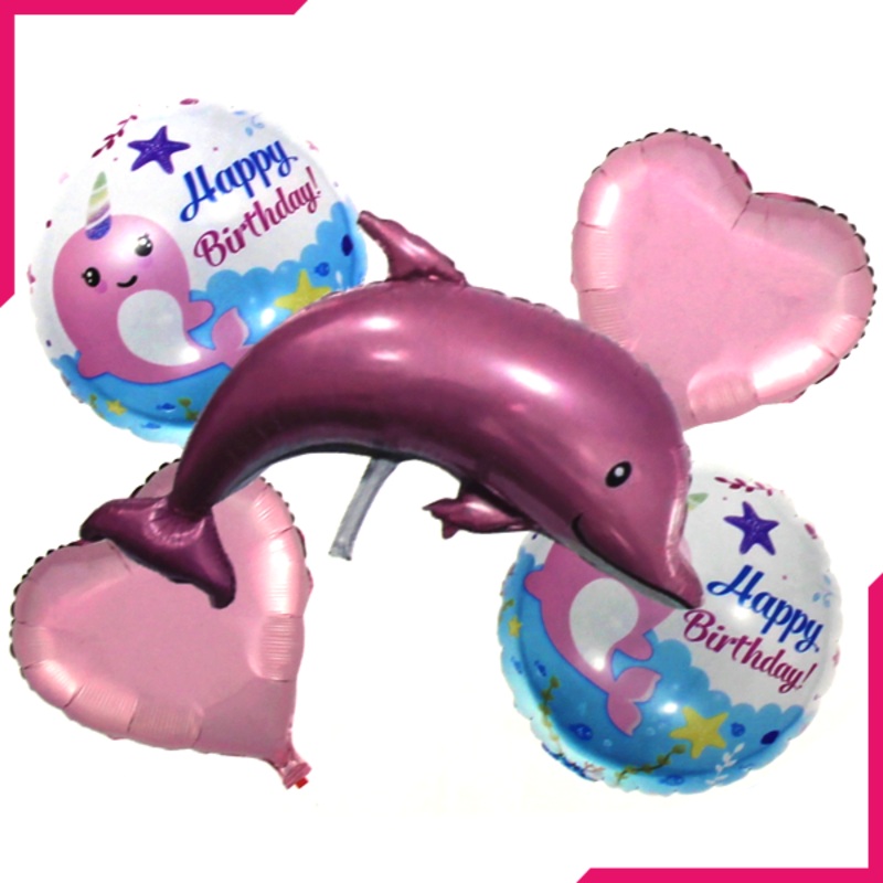 Foil Balloons American Dolphin 5Pcs