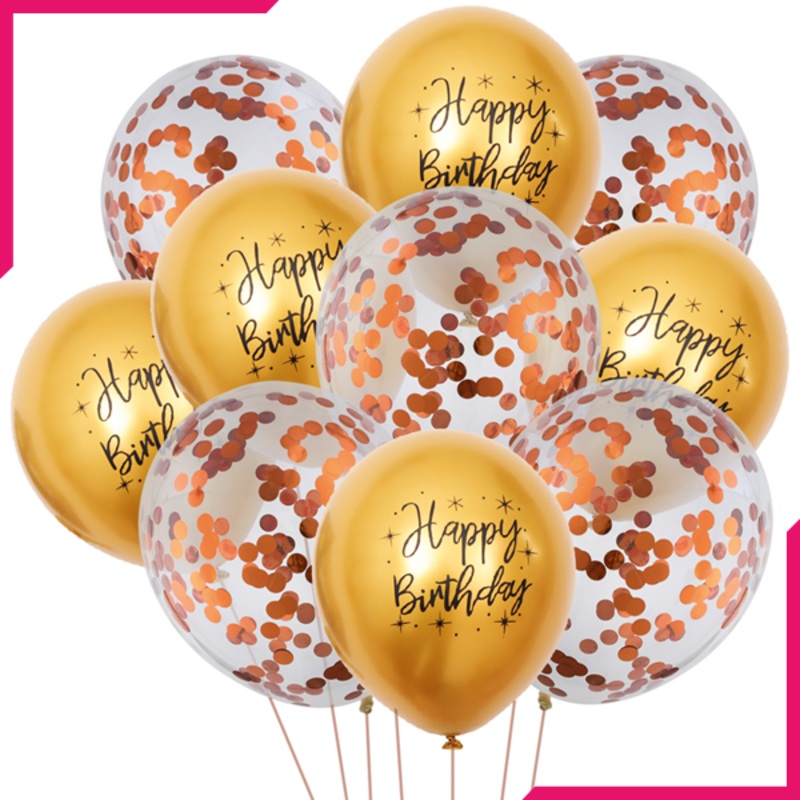 Happy Birthday Confetti Balloons