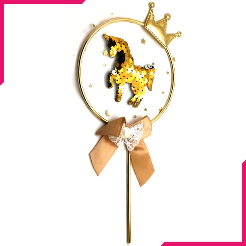 Horse Crown Topper Golden