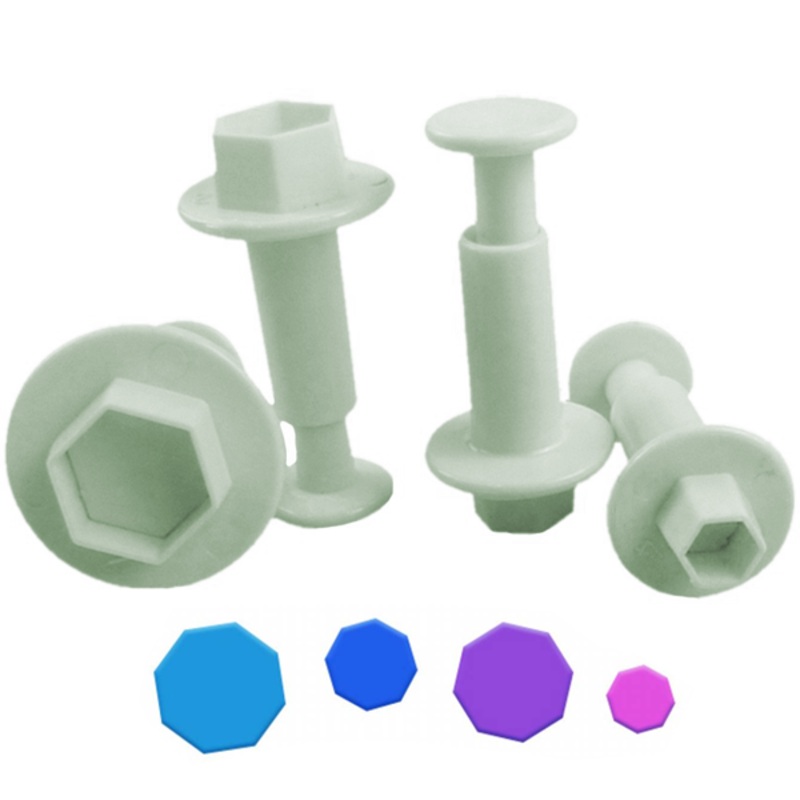 Plunger Cutter Hexagon 4Pcs