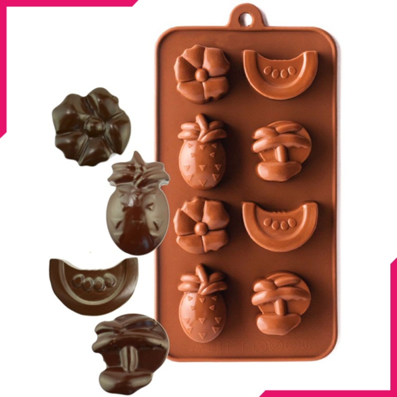 Silicone Chocolate Mold Tropical Fruit