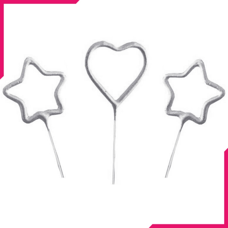 Birthday Candles Heart & Stars