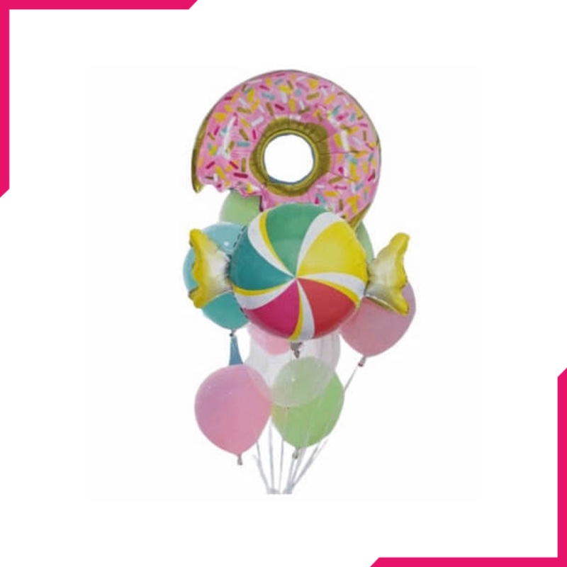 Bouquet Donut Balloon 9pcs