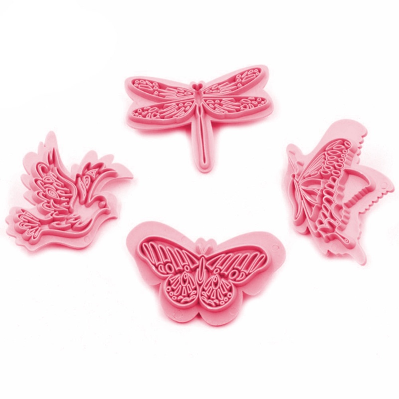 Butterfly Fondant Stamp 4pcs