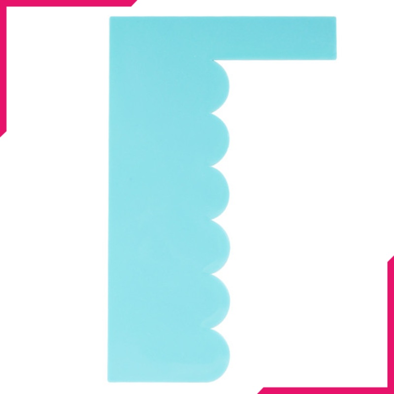 Cake Icing Comb Blue Wave Pattern