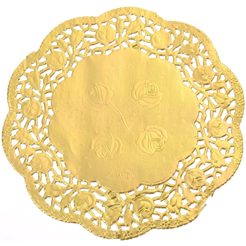 Doilies Baking Paper Mat Golden 14cm 5.5"