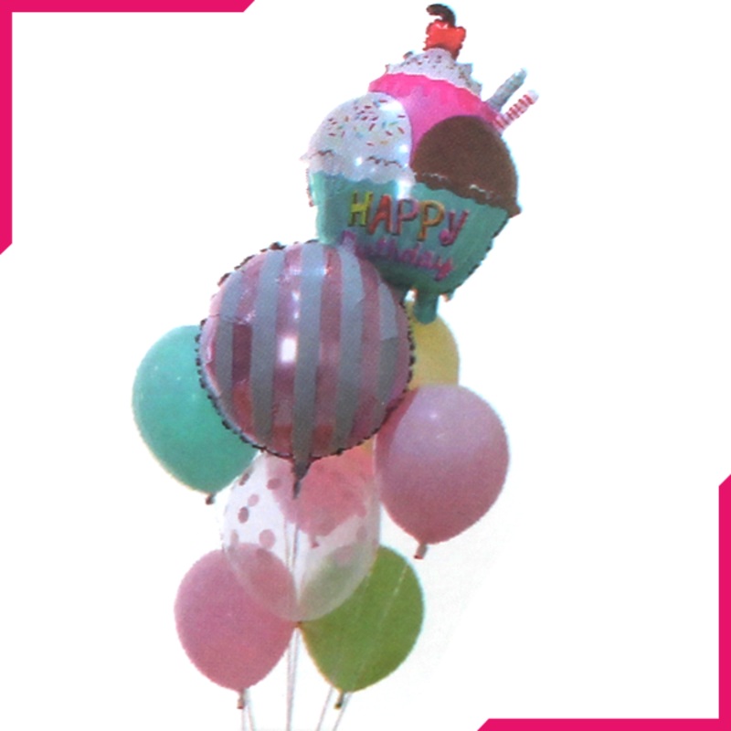 Foil Balloons Party Theme 9Pcs