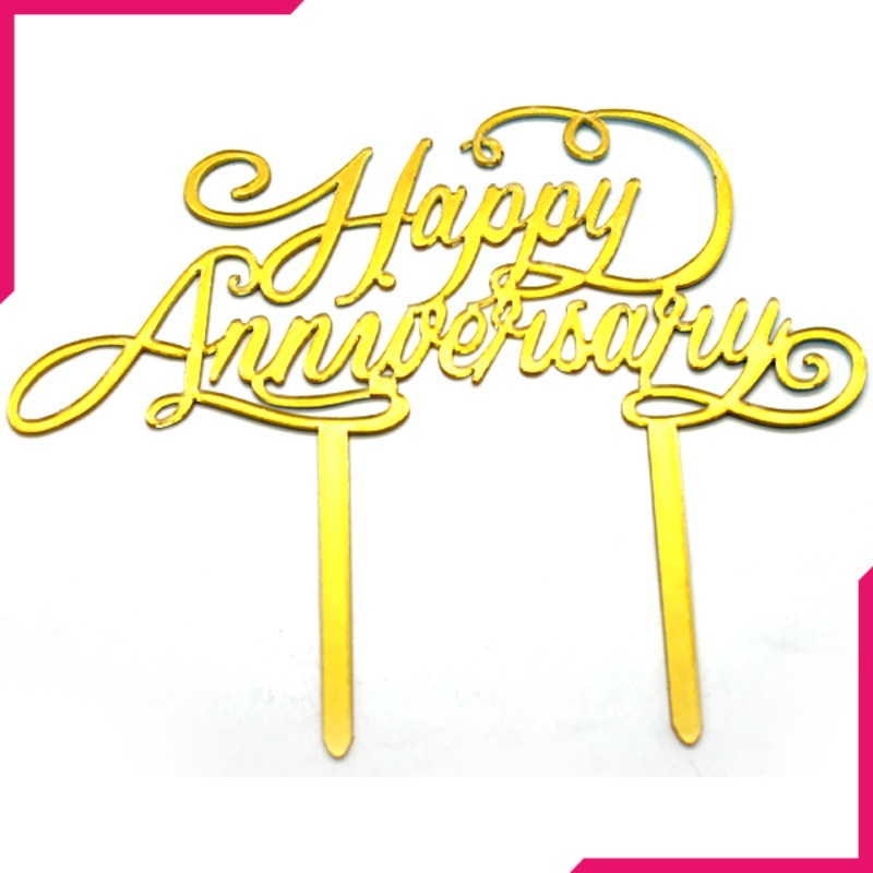 Happy Anniversary Cake Topper