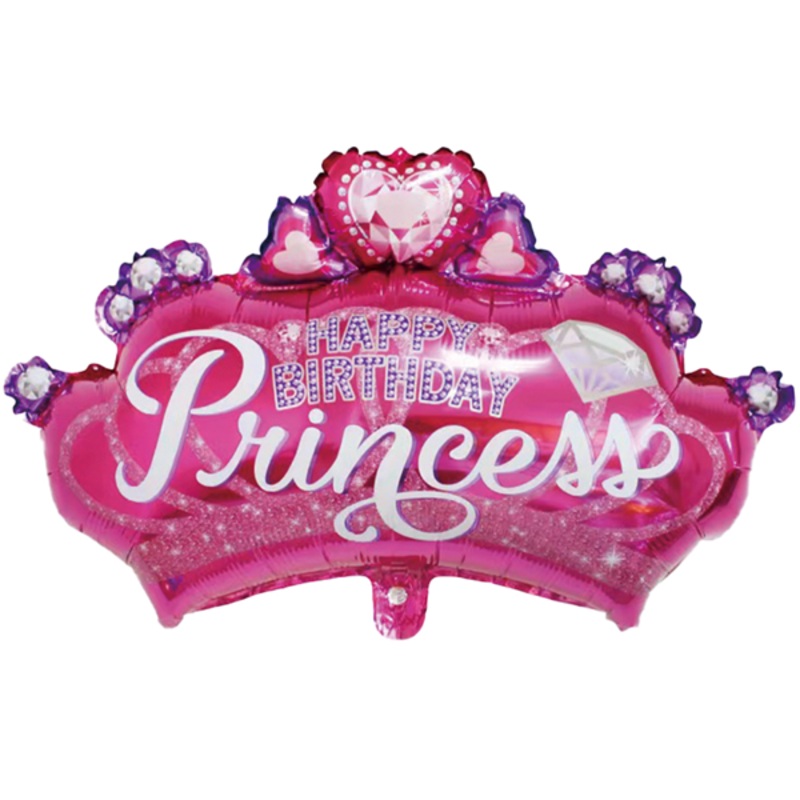 Happy Birthday Princess Foil Balloon