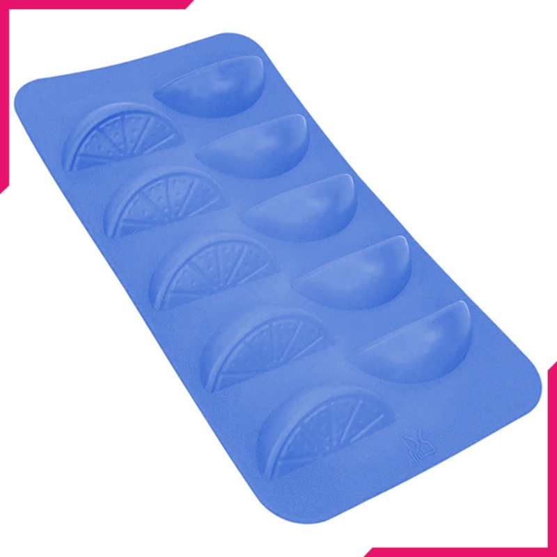 Silicone Ice Mold Orange 10 Cavity