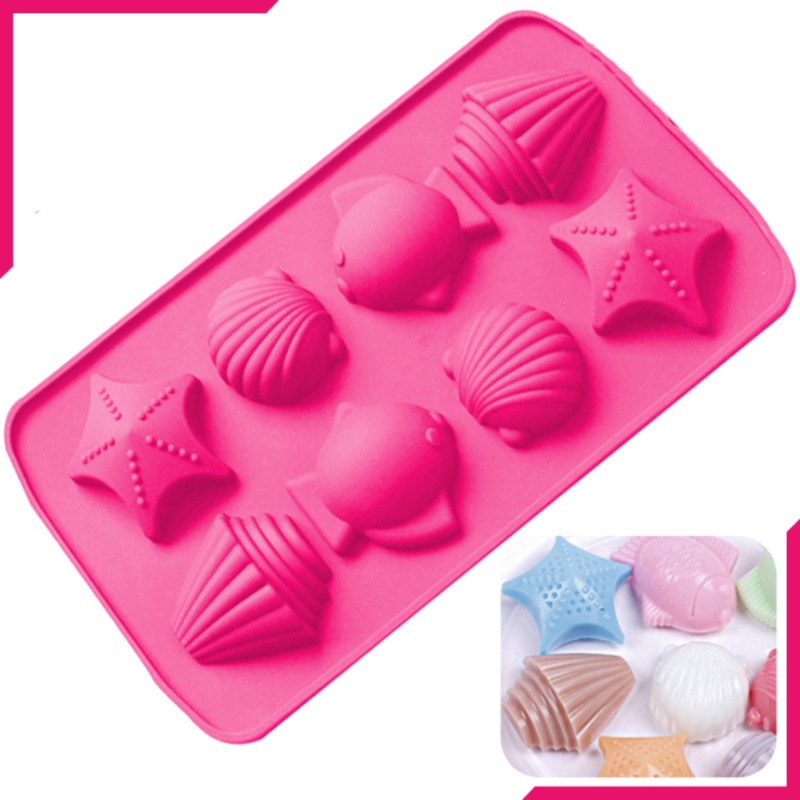 Silicone Ice Mold Sea Shell Fish