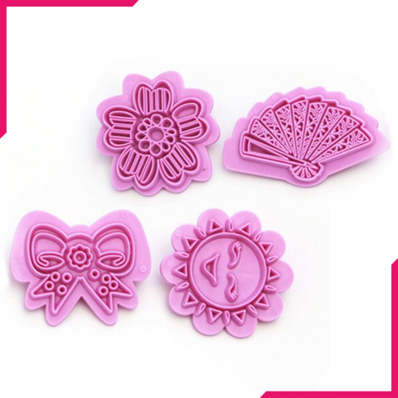 Sun Fondant Decorating Stamp 4Pcs