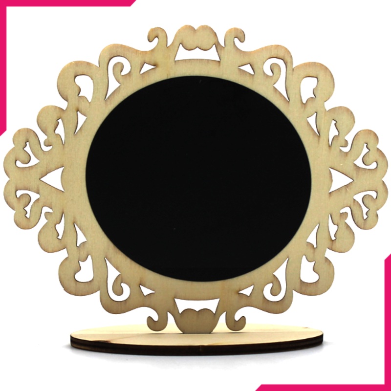 Wooden Chalk Board For Cake Decoration