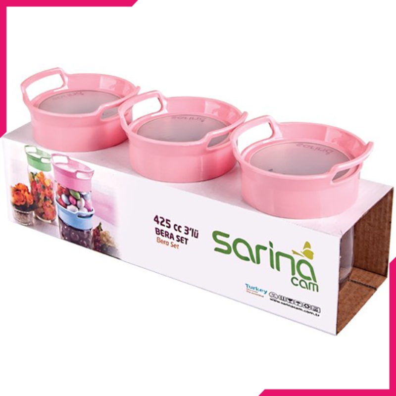 Sarina 3Pcs Bera Stackable Jar Set
