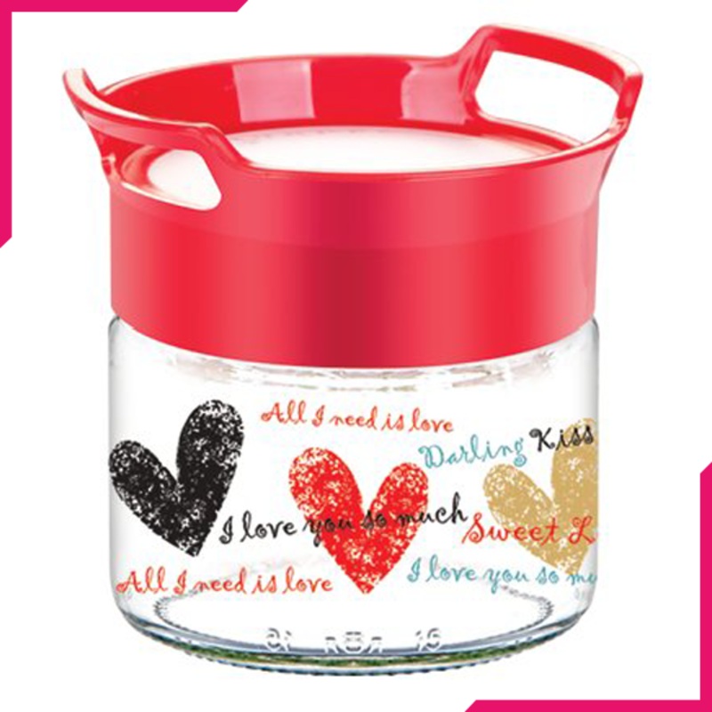 Sarina Decorated Bera Stackable Jar 330CC