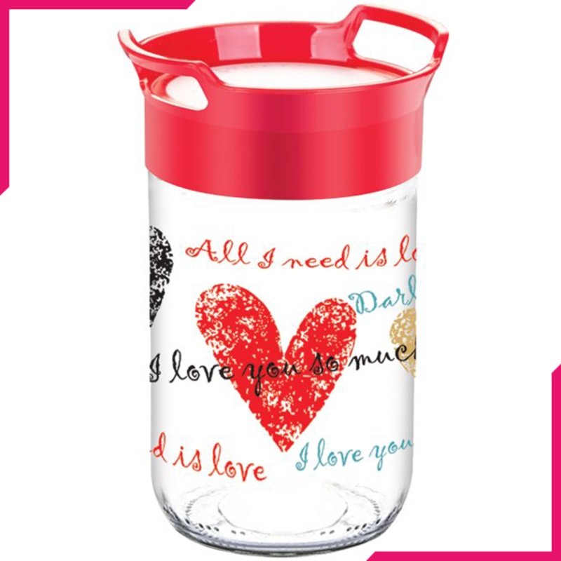 Sarina Decorated Bera Stackable Jar 660CC
