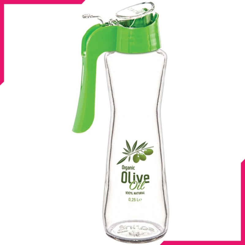 Sarina Decorated No Splash Olive Oil & Vinegar Bottle