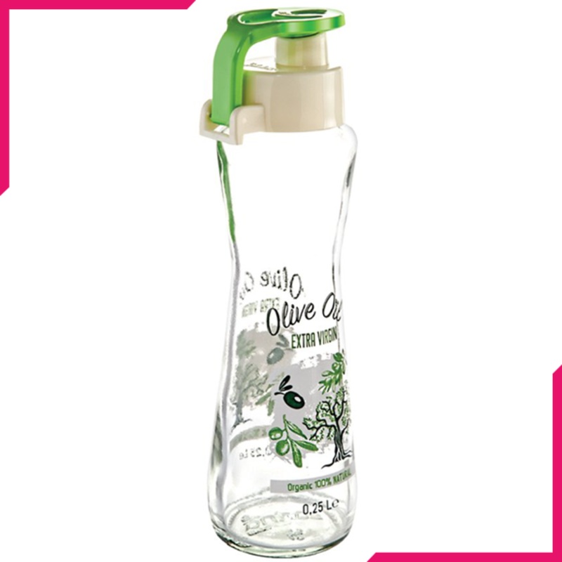 Sarina Decorated Olive Oil & Vinegar Bottle 250CC