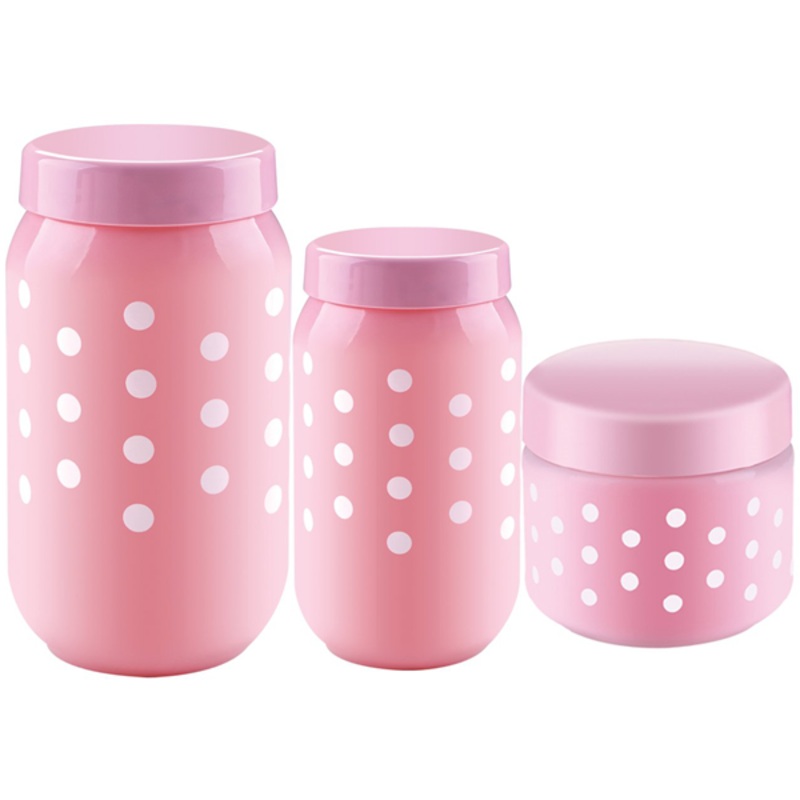 Sarina Opaque Designed Jar Set 3Pcs