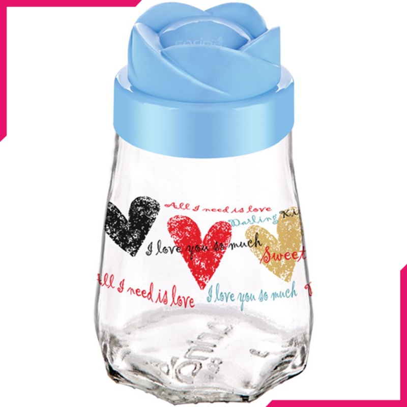 Sarina Prizma Decorated Rose Jar 370CC