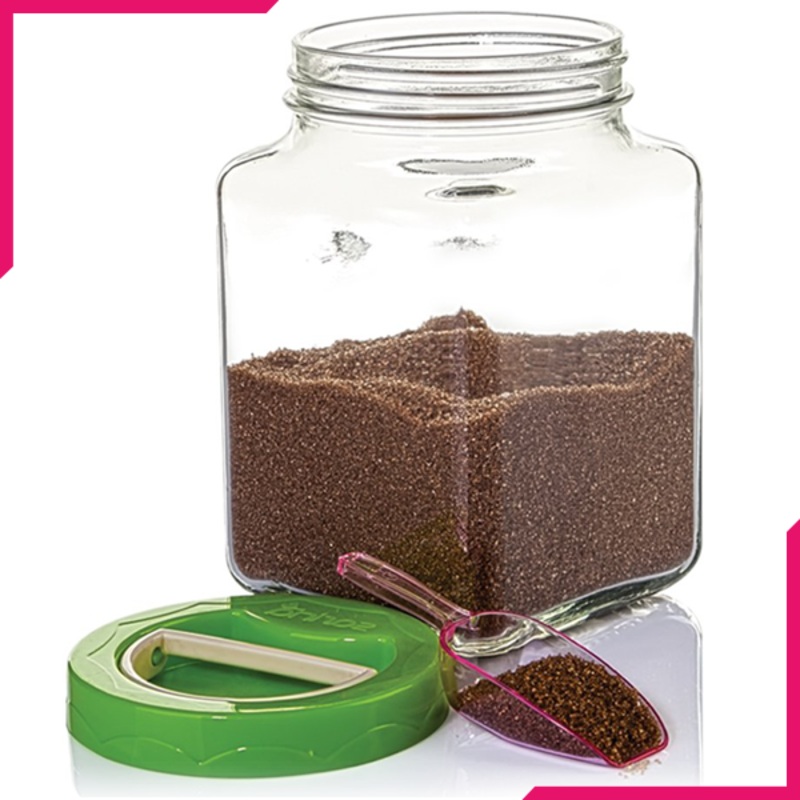Sarina Square Pantry Jar 1500CC