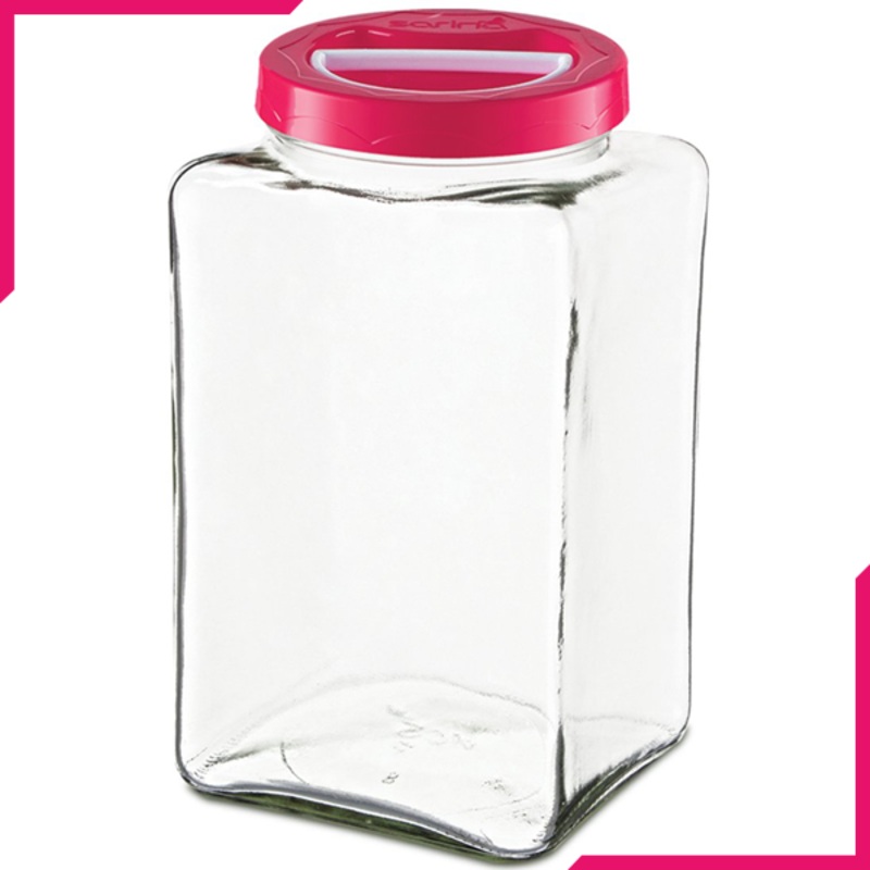 Sarina  Square Pantry Jar 3000CC