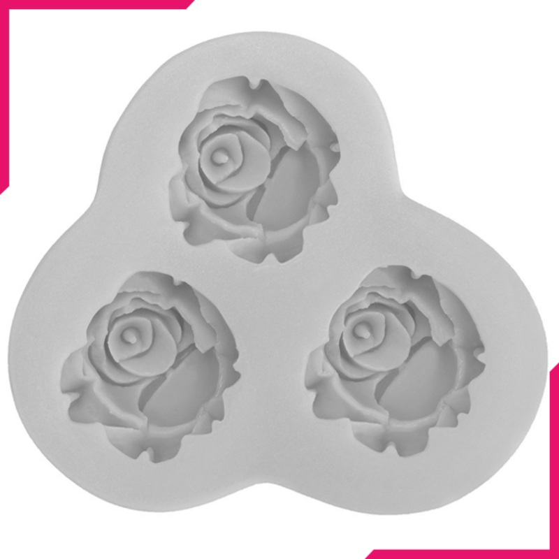 Three Rose Silicone Mold
