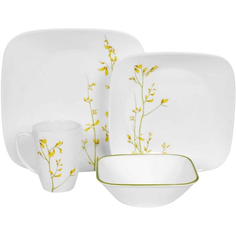 Corelle 16 Pcs Square Dinnerware Set - Kobe