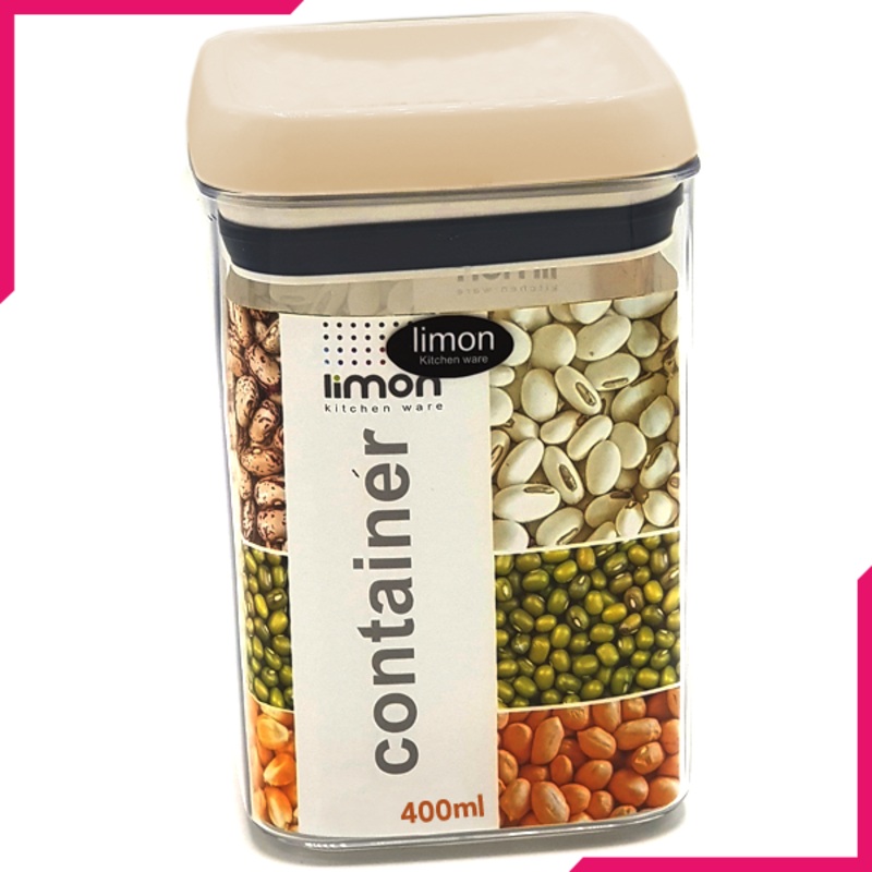 Limon Acrylic Airtight Jar Without Lock 400ml