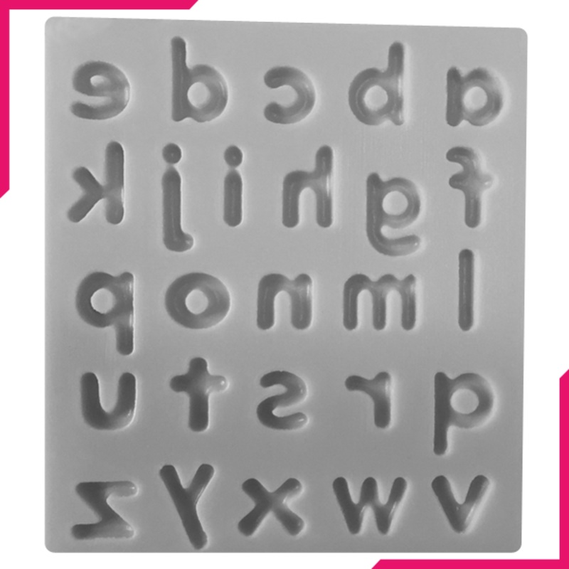 Lowercase Alphabets Silicone Mold