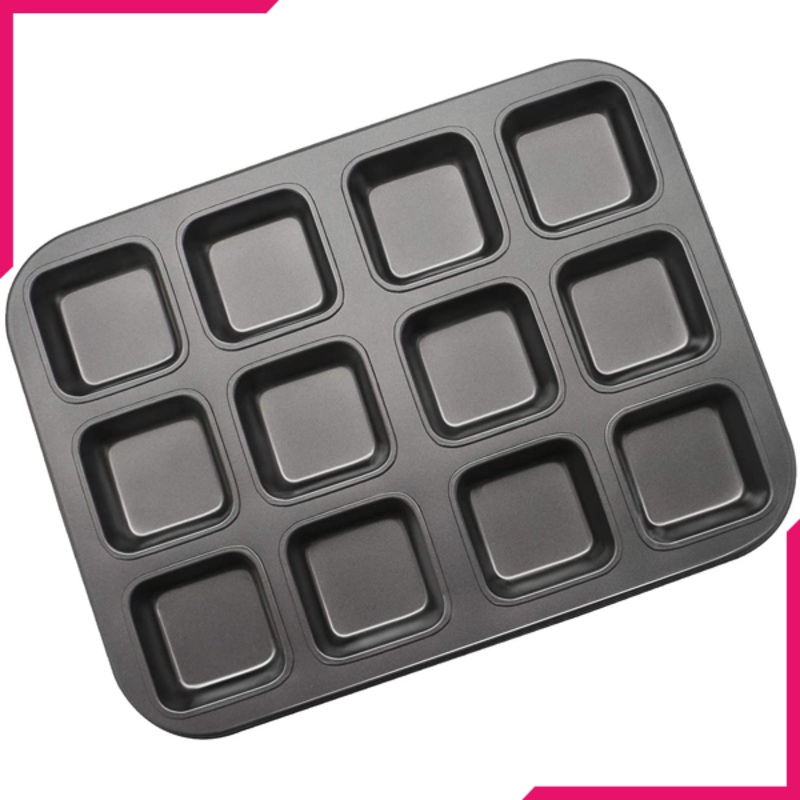 Non-Stick Brownie Pan Square 12 Cavity