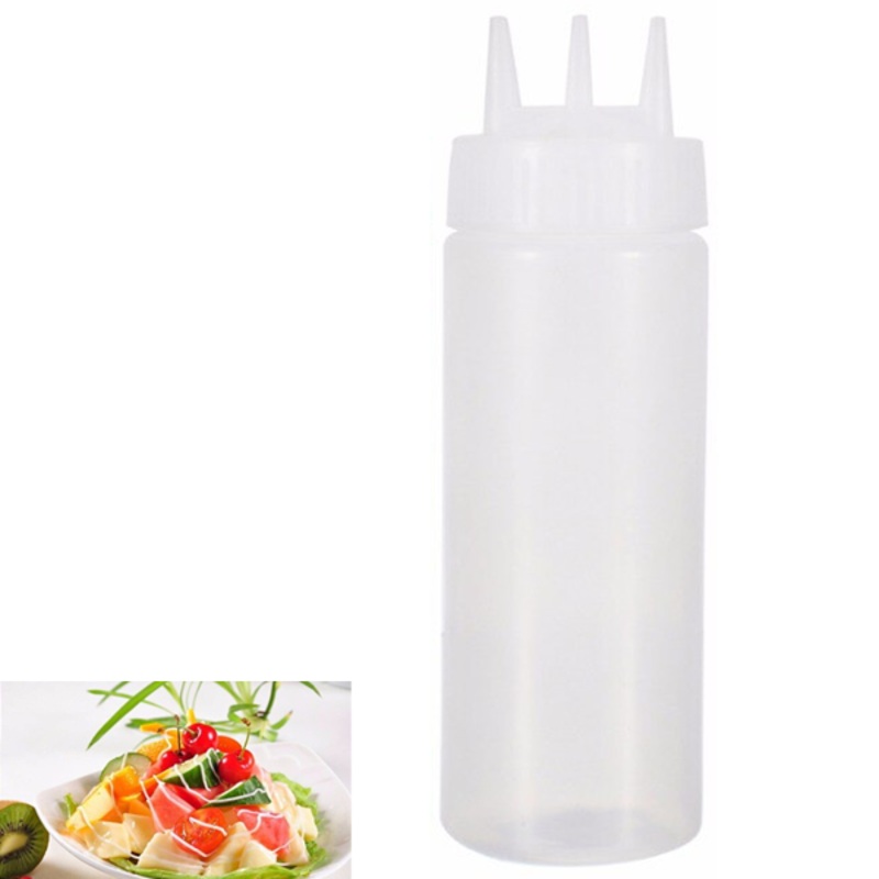 Plastic Bottle With 3 Holes For Sauce