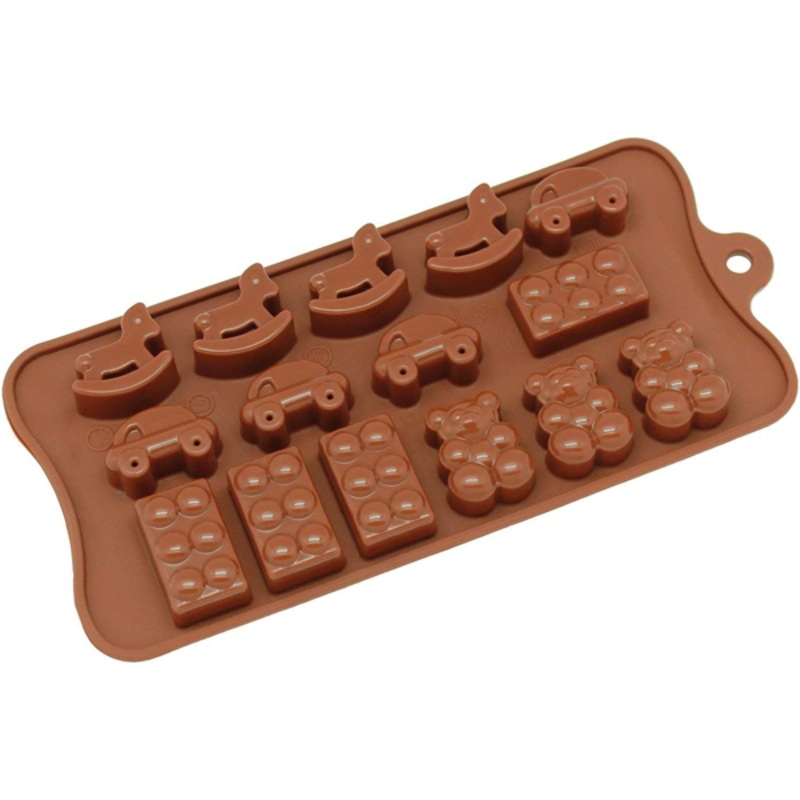 Rocking Horse, Car, Block, Chocolate Mold