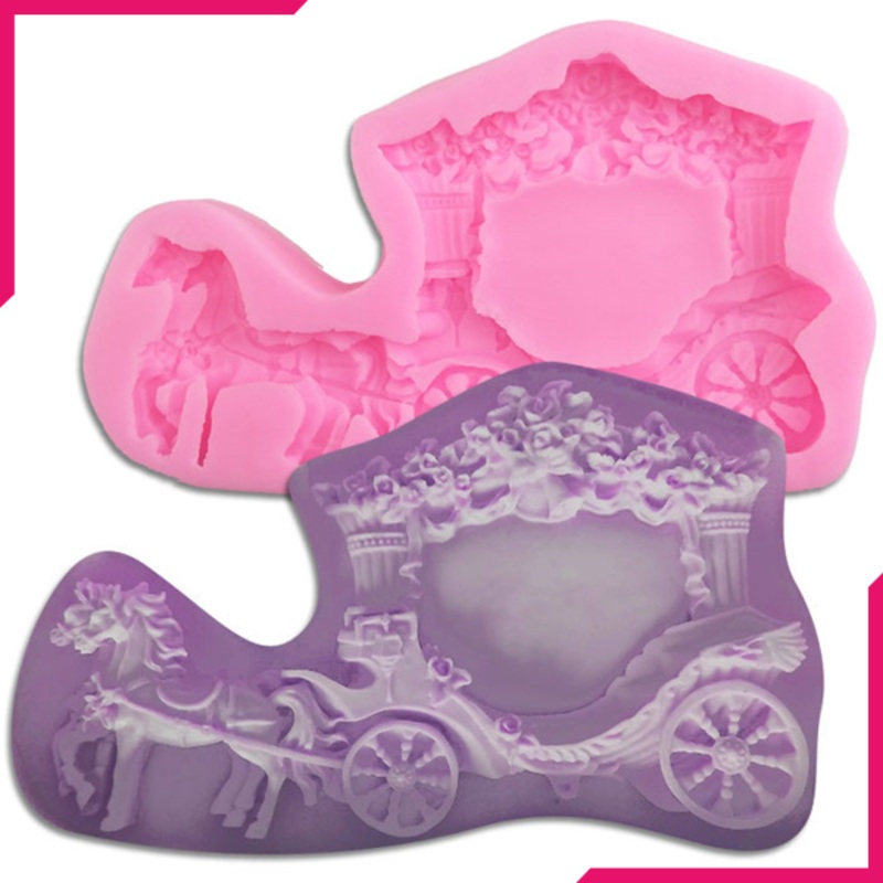 Romantic Wedding Horse Carriage Silicone Mold