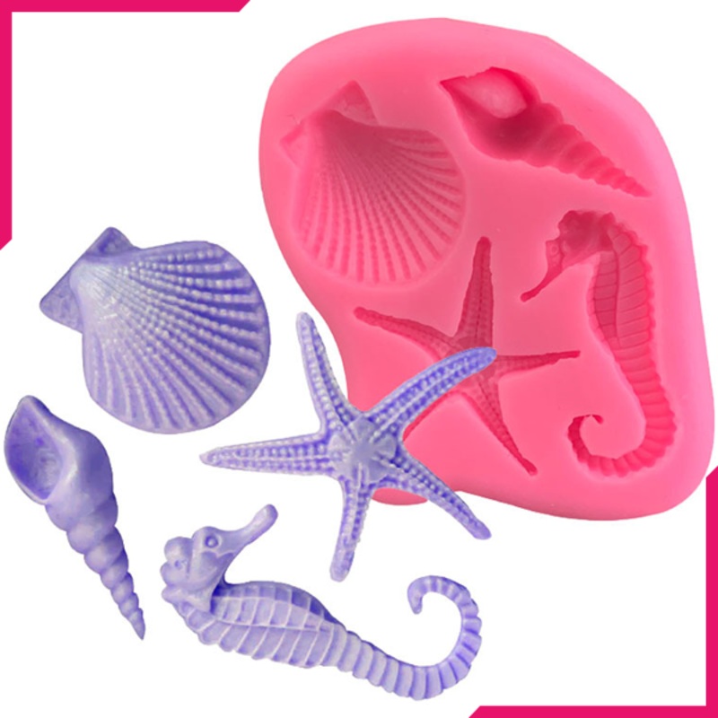Seashell Starfish Seahorse Silicone Mold