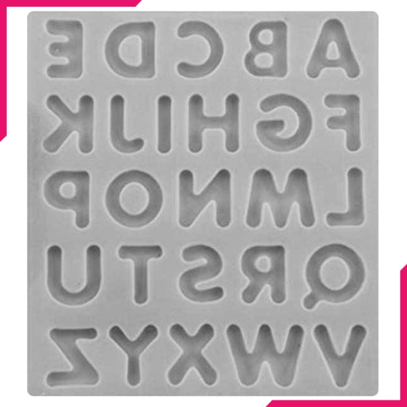 Silicone Alphabets Fondant Mold