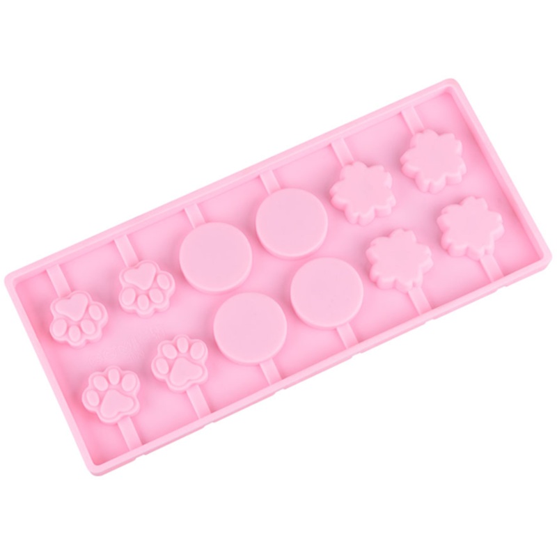 Silicone Lollipop Mold Cat Claw & Flower