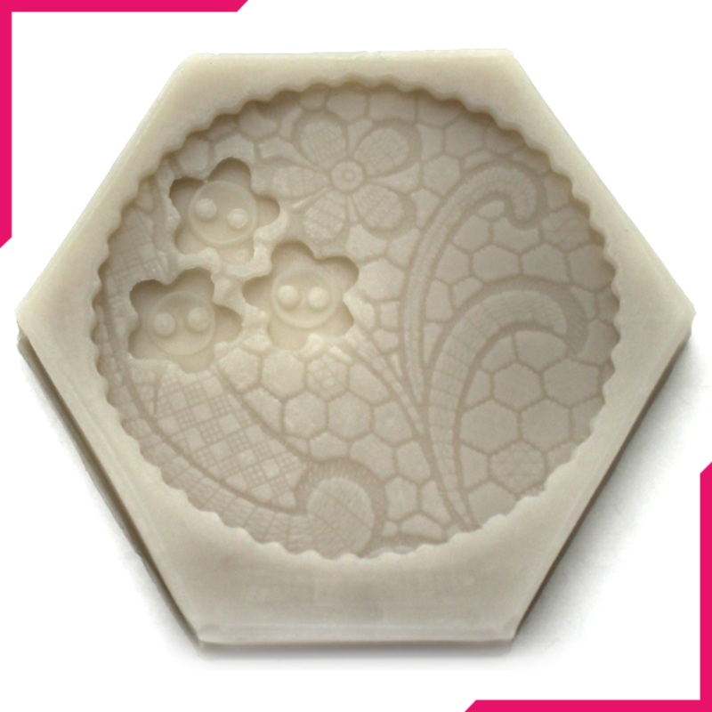 Silicone Mold Flower Leaves Border