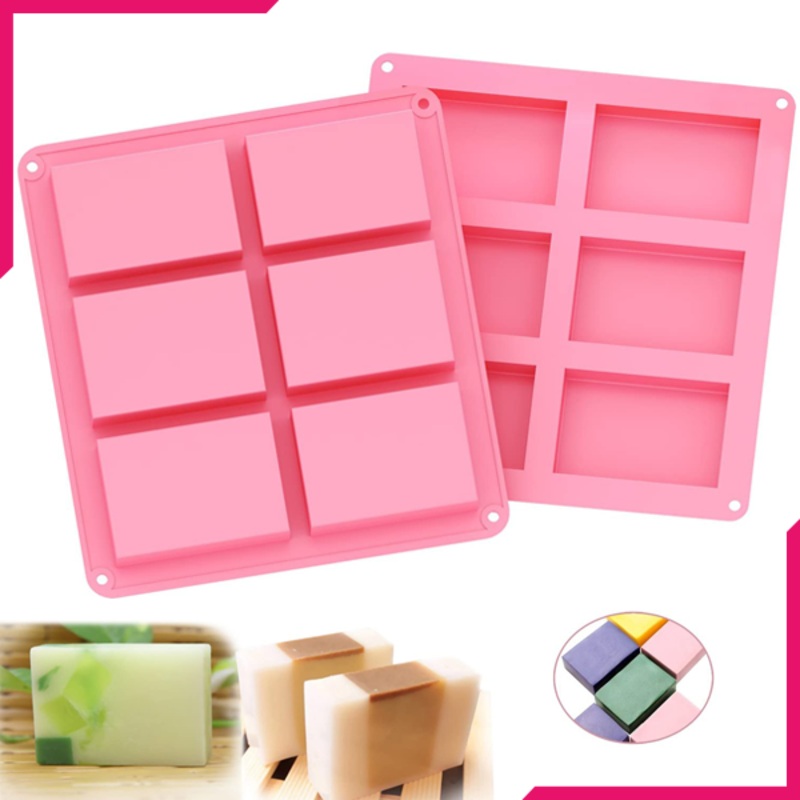 Square Silicone Cake Mold 6 Cavity
