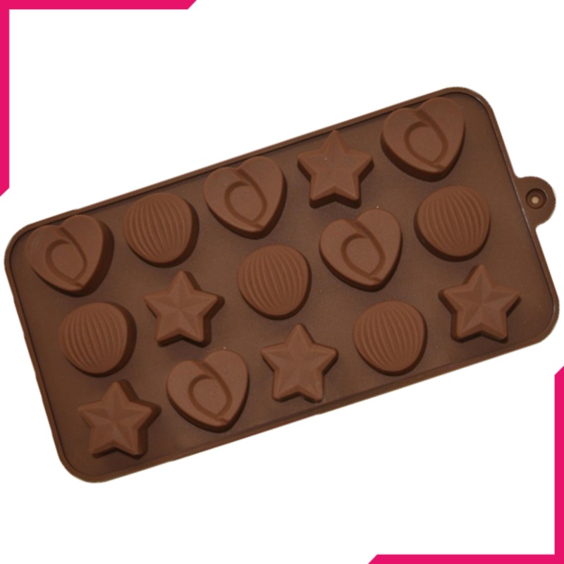 Star, Heart, Shell Silicone Chocolate Mold
