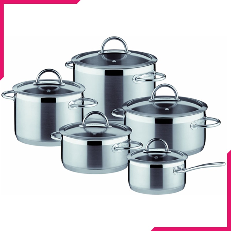 Tescoma Vision 10Pcs Stainless Steel Cookware Set