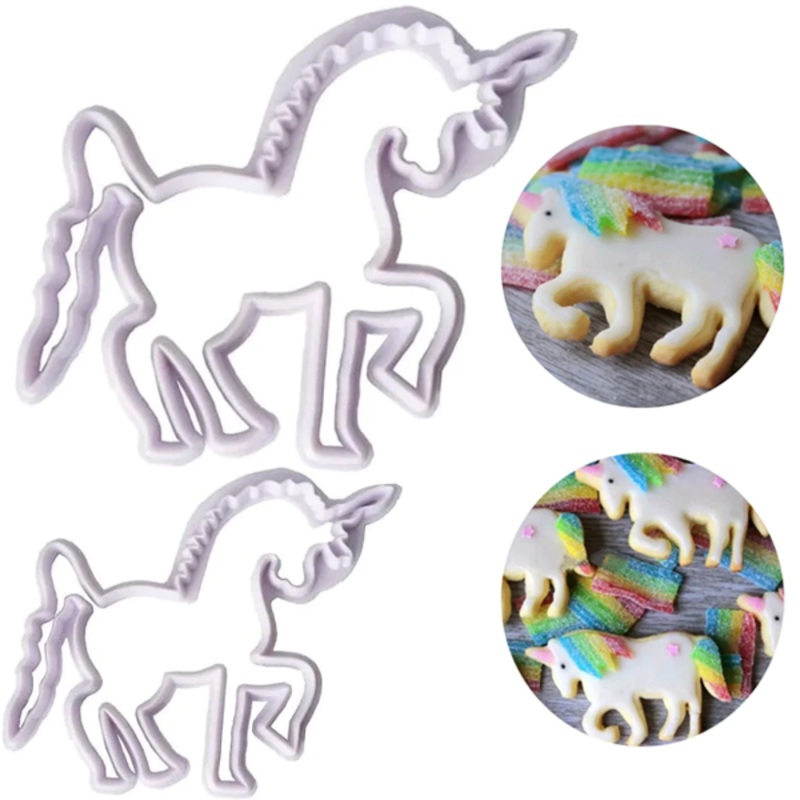 Unicorn Cookie Cutter 2pcs