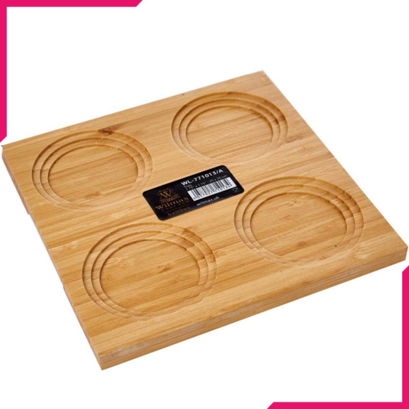 Wilmax Bamboo Tray 7.75" X 7.75"