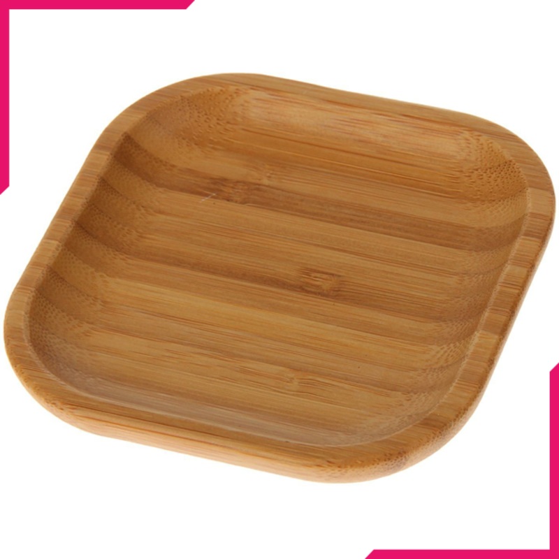 Wilmax Natural Bamboo Plate 4"x 4"