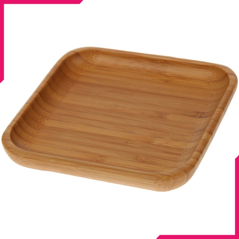 Wilmax Natural Bamboo Plate 6" X 6"