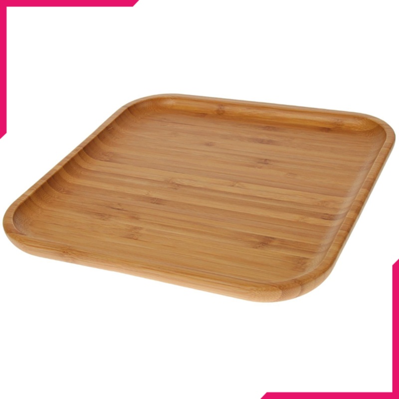 Wilmax Natural Bamboo Plate 7" X 7"