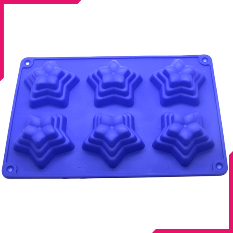 Silicone Mold Star Flowers 6 Cavity