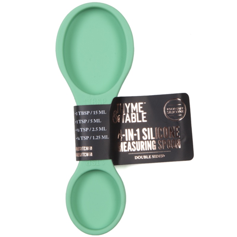 Silicone Seafoam Measuring Spoon 4-In-1